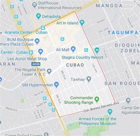 Map of Metrobank in 45, Boni Serrano Avenue corner, Greenview .